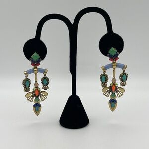 Stella And Dot Pierced Post Dangle Chandelier Stud Earrings